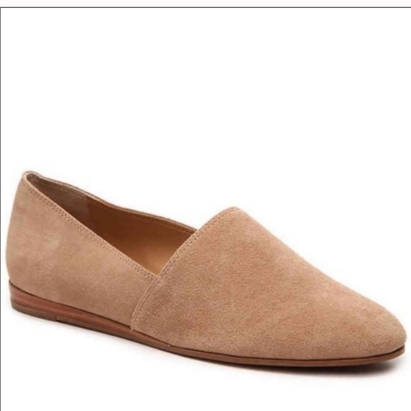 Franco Sarto Shoes - Franco Sarto Velvet Leather Nude Flats